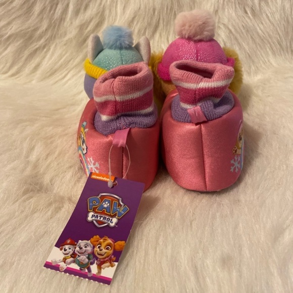 Paw‎ Patrol Slippers Girls Size 5-6 Pink Sky Everest Slip On Shoes - Picture 3 of 5